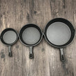 Cast Iron Frying Pan Non-stick Uncoated Saucepan Egg Pancake Cooking Pan Home Kitchen Outdoor BBQ Skillet ( 16cm,20cm,26cm )