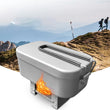 Aluminum Alloy Lunch Box Stainless Picnic Box Ourdoor Dinner Pail Travel Camping food Containe Breafast Storage Dinnerware
