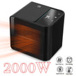 2 In 1 Space Personal Portable Electric Heaters Fan With Ceramic Heating Mini Home Heating Fan Low Noise Warm & Cold Air Blower