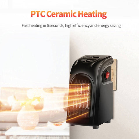 HiPiCok Fan Heater Electric Home Heaters Mini 220V Room Air Wall Handy Heater Ceramic Heating Warmer Fan for Home Office Camping