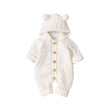 6-24M Newborn Baby Knitted Sweater Autumn Winter Romper Boys Girls Hooded Bear EarJumpsuits Jackets