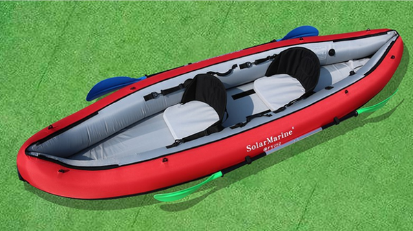 Solar marine 2 persons 330 cm  inflatable portable water sport kayak canoe  boat folding fishing boat extreme sport competition
