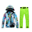 2022 new Ski suit Women's Suit Winter Outdoor Single Board, Double  ski jacket + ski pants Waterproof Good Quality Free Shipping