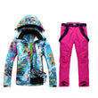 2022 new Ski suit Women's Suit Winter Outdoor Single Board, Double  ski jacket + ski pants Waterproof Good Quality Free Shipping