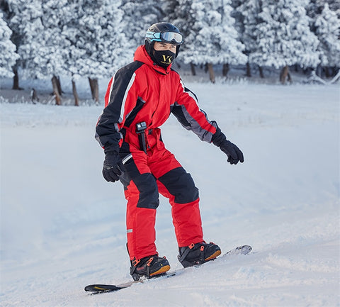 2021 Hooded Men Snow Jumpsuit Sport Winter Man Skiing Overalls Fleece Women Snowboarding Clothes Warm Waterproof Male Snowsuits