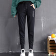 Women's pants winter new European goods tide net red Harlan casual pants BF beam pants large size plus velvet sports pants women