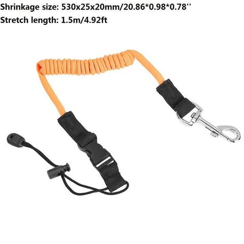 Elastic Kayak Canoe Paddle Leash Surfboard Surfing Rope Rowing Safety Leash Rowing Boats Lanyard Fishing Rod Kayak Accessories