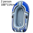 1-2 Person Thickening PVC Inflatable Boat Raft River Lake Dinghy Boats Kayak Canoe Pump Drifting Fishing Rowing Air Boat and Oar