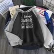 Pullovers 2021 New Fall Winter Woman Raglan Sleeve I Solemnly Swear That I Am Up To No Good Hoodies Fashion Hip-Hop Sweatshirts
