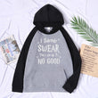 Pullovers 2021 New Fall Winter Woman Raglan Sleeve I Solemnly Swear That I Am Up To No Good Hoodies Fashion Hip-Hop Sweatshirts