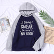Pullovers 2021 New Fall Winter Woman Raglan Sleeve I Solemnly Swear That I Am Up To No Good Hoodies Fashion Hip-Hop Sweatshirts