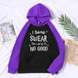 Pullovers 2021 New Fall Winter Woman Raglan Sleeve I Solemnly Swear That I Am Up To No Good Hoodies Fashion Hip-Hop Sweatshirts