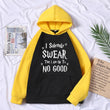 Pullovers 2021 New Fall Winter Woman Raglan Sleeve I Solemnly Swear That I Am Up To No Good Hoodies Fashion Hip-Hop Sweatshirts