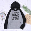 Pullovers 2021 New Fall Winter Woman Raglan Sleeve I Solemnly Swear That I Am Up To No Good Hoodies Fashion Hip-Hop Sweatshirts