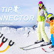 4 Pieces Ski Tip Connector Trainer Ski Training Aid Easy Wedge Snow Ski Training Tools for Winter Beginner Skiing Training