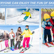 4 Pieces Ski Tip Connector Trainer Ski Training Aid Easy Wedge Snow Ski Training Tools for Winter Beginner Skiing Training