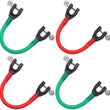 4 Pieces Ski Tip Connector Trainer Ski Training Aid Easy Wedge Snow Ski Training Tools for Winter Beginner Skiing Training