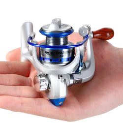 Full Metal Spool Mini Winter Ice Fishing Reel Small Spinning Reels Carp Raft Fishing Wheel 500 Fish Accessories Saltwater Gear