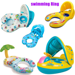 Baby Swimming Float Ring Inflatable Infant Floating Kids Swim Pool Accessories Circle Bathing Inflatable Double Raft Rings Toy