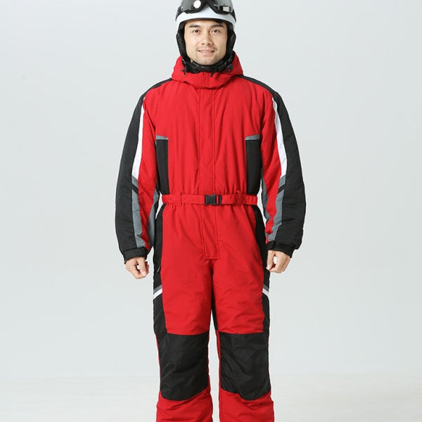 2021 Hooded Men Snow Jumpsuit Sport Winter Man Skiing Overalls Fleece Women Snowboarding Clothes Warm Waterproof Male Snowsuits