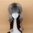 2021 100% Fashion New Style Winter Russian Natural Real Fox Fur Hat Hot Sale Women Warm Good Quality Genuine Real Fox Fur Cap