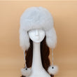 2021 100% Fashion New Style Winter Russian Natural Real Fox Fur Hat Hot Sale Women Warm Good Quality Genuine Real Fox Fur Cap