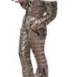 New Shiny Silver Gold One-Piece Ski Suit Women Winter Windproof Skiing Jumpsuit Snowboarding Suit Female Snow Costumes