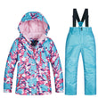 2020 New Ski Suit Kids Winter -30 Degree Snowboard Clothes Warm Waterproof Outdoor Snow Jackets + Pants for Girls and Boys Brand