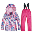 2020 New Ski Suit Kids Winter -30 Degree Snowboard Clothes Warm Waterproof Outdoor Snow Jackets + Pants for Girls and Boys Brand