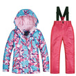 2020 New Ski Suit Kids Winter -30 Degree Snowboard Clothes Warm Waterproof Outdoor Snow Jackets + Pants for Girls and Boys Brand