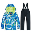 2020 New Ski Suit Kids Winter -30 Degree Snowboard Clothes Warm Waterproof Outdoor Snow Jackets + Pants for Girls and Boys Brand