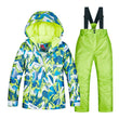 2020 New Ski Suit Kids Winter -30 Degree Snowboard Clothes Warm Waterproof Outdoor Snow Jackets + Pants for Girls and Boys Brand