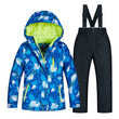 2020 New Ski Suit Kids Winter -30 Degree Snowboard Clothes Warm Waterproof Outdoor Snow Jackets + Pants for Girls and Boys Brand