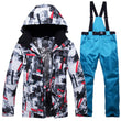 New Winter Ski Suit for Men Warm Windproof Waterproof Outdoor Sports Snow Jackets and Pants Male Ski Equipment Snowboard Jacket