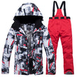 New Winter Ski Suit for Men Warm Windproof Waterproof Outdoor Sports Snow Jackets and Pants Male Ski Equipment Snowboard Jacket