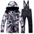 New Winter Ski Suit for Men Warm Windproof Waterproof Outdoor Sports Snow Jackets and Pants Male Ski Equipment Snowboard Jacket