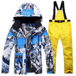 New Winter Ski Suit for Men Warm Windproof Waterproof Outdoor Sports Snow Jackets and Pants Male Ski Equipment Snowboard Jacket