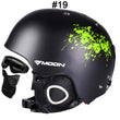 MOON Skiing Helmet Autumn Winter Adult and Children Snowboard Skateboard Skiing Equipment Snow Sports Safty Ski Helmets