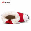 Baasploa 2021 Winter Shoes Boot Cotton Shoes Non-slip Wear-resistant Snow Boots High gang thick-soled Comfortable Female Shoes
