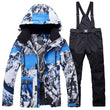 New Winter Ski Suit for Men Warm Windproof Waterproof Outdoor Sports Snow Jackets and Pants Male Ski Equipment Snowboard Jacket