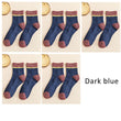 5 Pairs Thermal Socks Mens Winter Thick Cotton Colorful Young Casual Fashion Novelty Striped Warm Terry Socks Good Quality