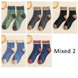 5 Pairs Thermal Socks Mens Winter Thick Cotton Colorful Young Casual Fashion Novelty Striped Warm Terry Socks Good Quality