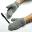 Winter Keep Warm Gloves for Children Good Quality Imitation Mink Hair Knitting Glove 6-12 Years Old Student Knitting Mittens New