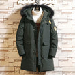 Men Winter Jackets Hooded Casual Long Down Jackets Good Quality Male Thicker Warm Parkas Outwear Black Winter Coats Size 4XL