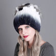2021 Russia Hot Sale Winter Real Fur Beanies Hat Women 100% Genuine Real Rex Rabbit Hat Good Elastic Knitted Rex Rabbit Fur Caps