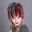 2021 Russia Hot Sale Winter Real Fur Beanies Hat Women 100% Genuine Real Rex Rabbit Hat Good Elastic Knitted Rex Rabbit Fur Caps