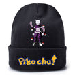 Pokemon Anime Figure Pikachu Autumn and Winter Kawaii Woolen Printed Knit Hat Boys and Girls Universal Birthday Christmas Gifts
