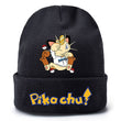 Pokemon Anime Figure Pikachu Autumn and Winter Kawaii Woolen Printed Knit Hat Boys and Girls Universal Birthday Christmas Gifts