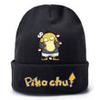 Pokemon Anime Figure Pikachu Autumn and Winter Kawaii Woolen Printed Knit Hat Boys and Girls Universal Birthday Christmas Gifts