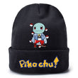 Pokemon Anime Figure Pikachu Autumn and Winter Kawaii Woolen Printed Knit Hat Boys and Girls Universal Birthday Christmas Gifts